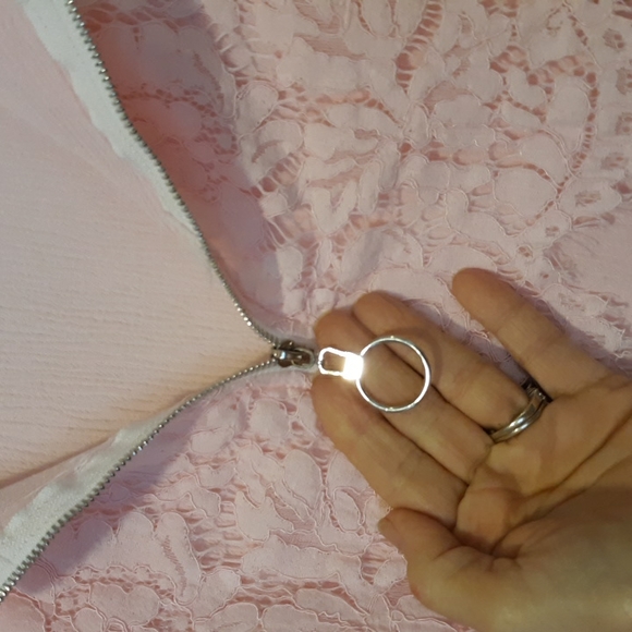 Pastel Pink Sleeveless Scoop Neck Top Lace Bust sz XXL - Picture 3 of 7